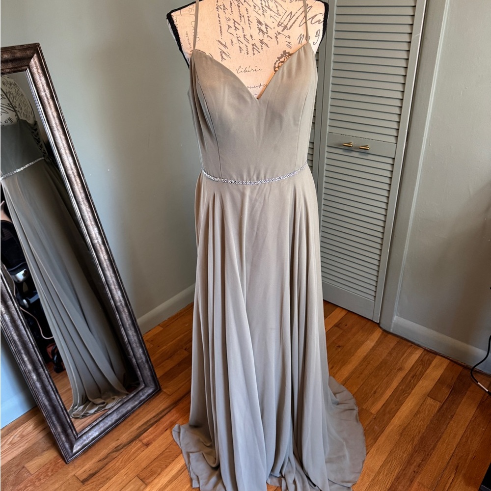 Dancing Queen Sage Green Maxi Dress